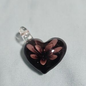 Elegant Heart-Shaped Glass Pendant